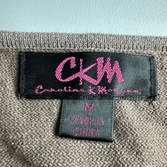 CKM Y2K Metallic Sequin Halter Top M Tie Neck Glitter Sparkle McBling Glam - Picture 10 of 13